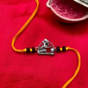 Silver shiva ganesha rakhi online