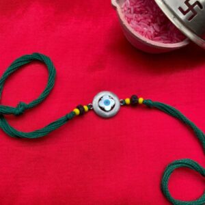 Buy evil eye silver rakhi online