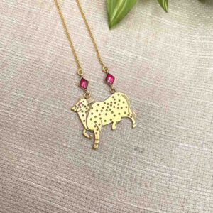 Silver Nandi necklace