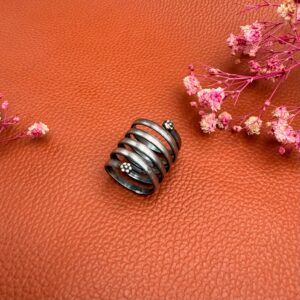 Spiral Tribal Silver Ring 