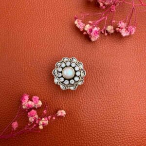 Phool Silver Ring