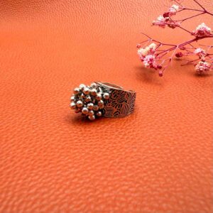 Ghungroo Silver Ring