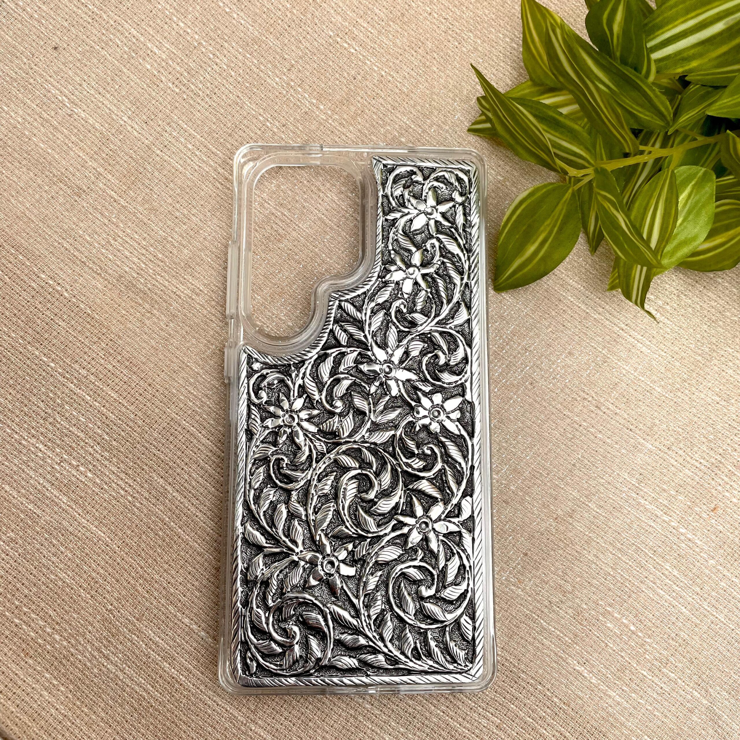 samsung s25 ultra silver phone cover