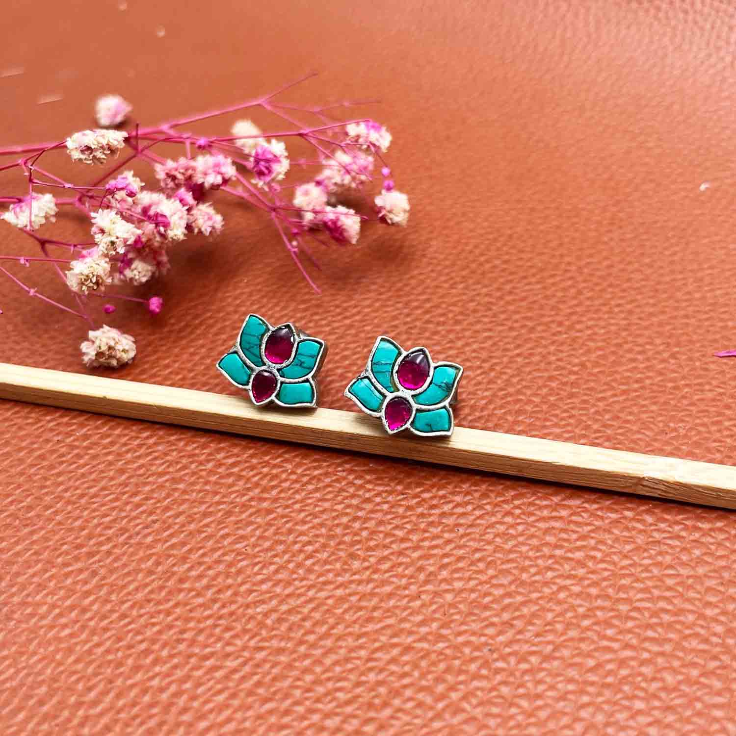 Abja silver earrings