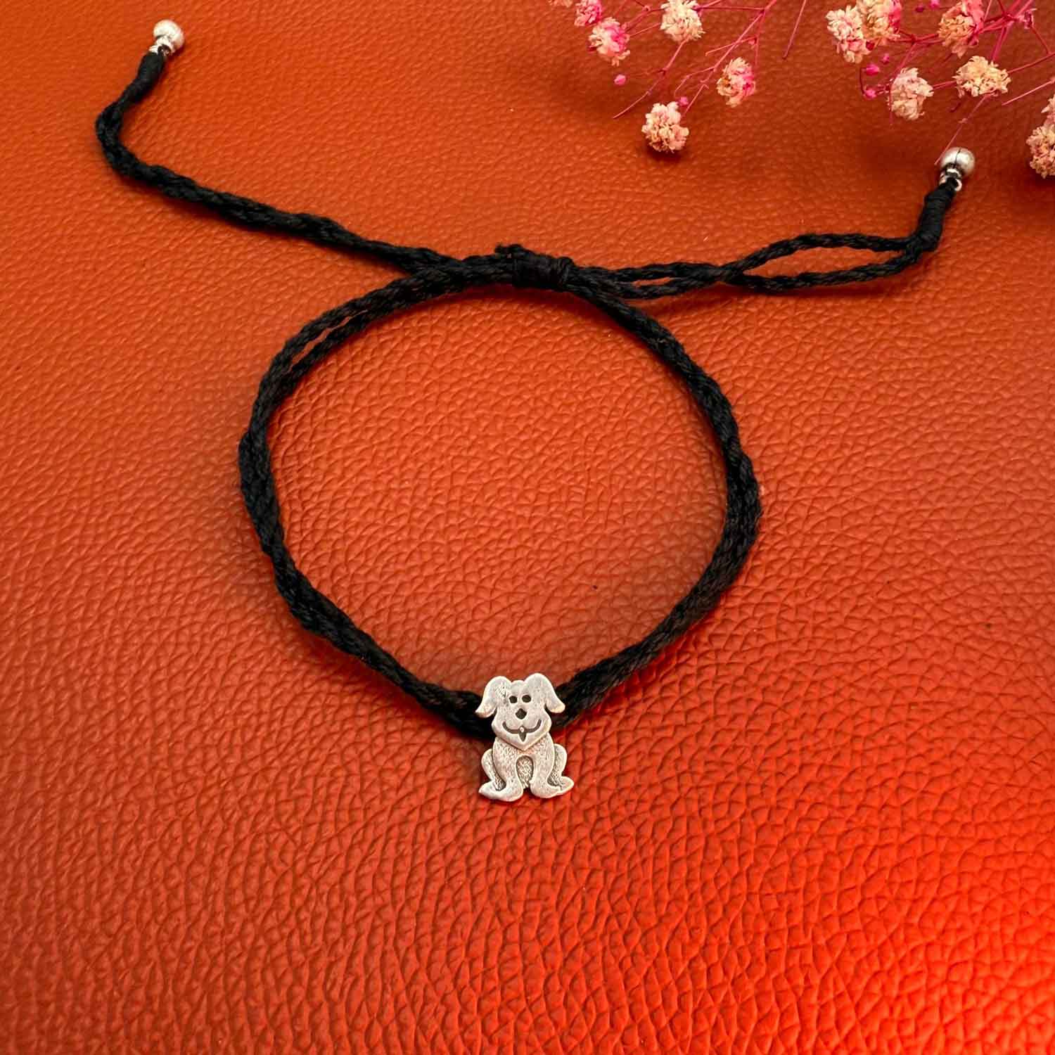 Doggy Buddy silver nazarbattu anklet