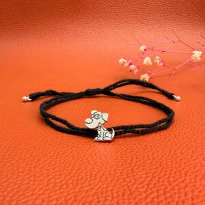 Doggo silver nazarbattu anklet