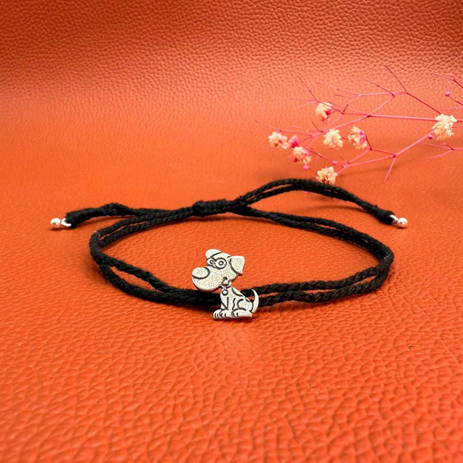 Doggo silver nazarbattu anklet