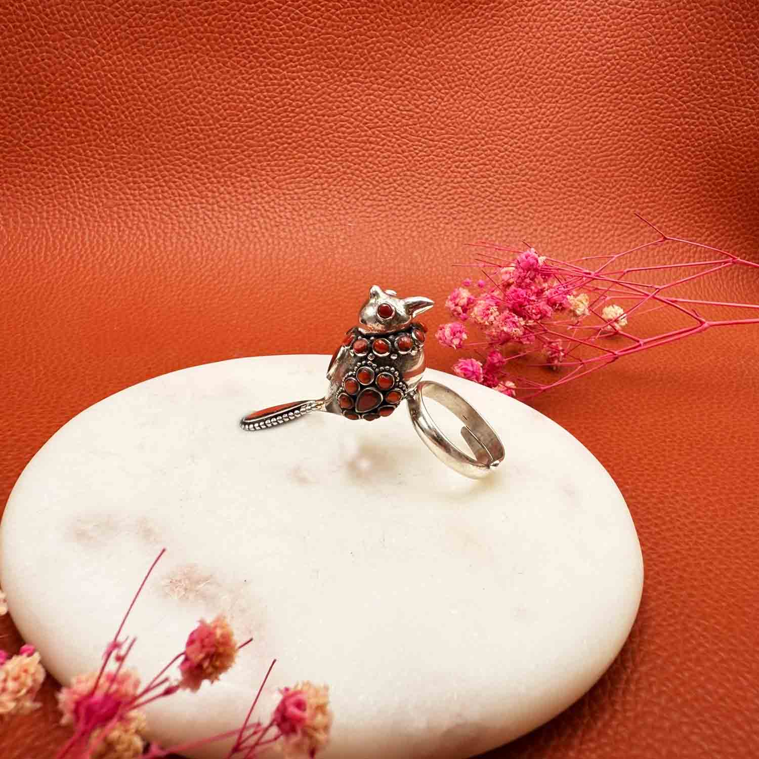Chakli Coral Ring