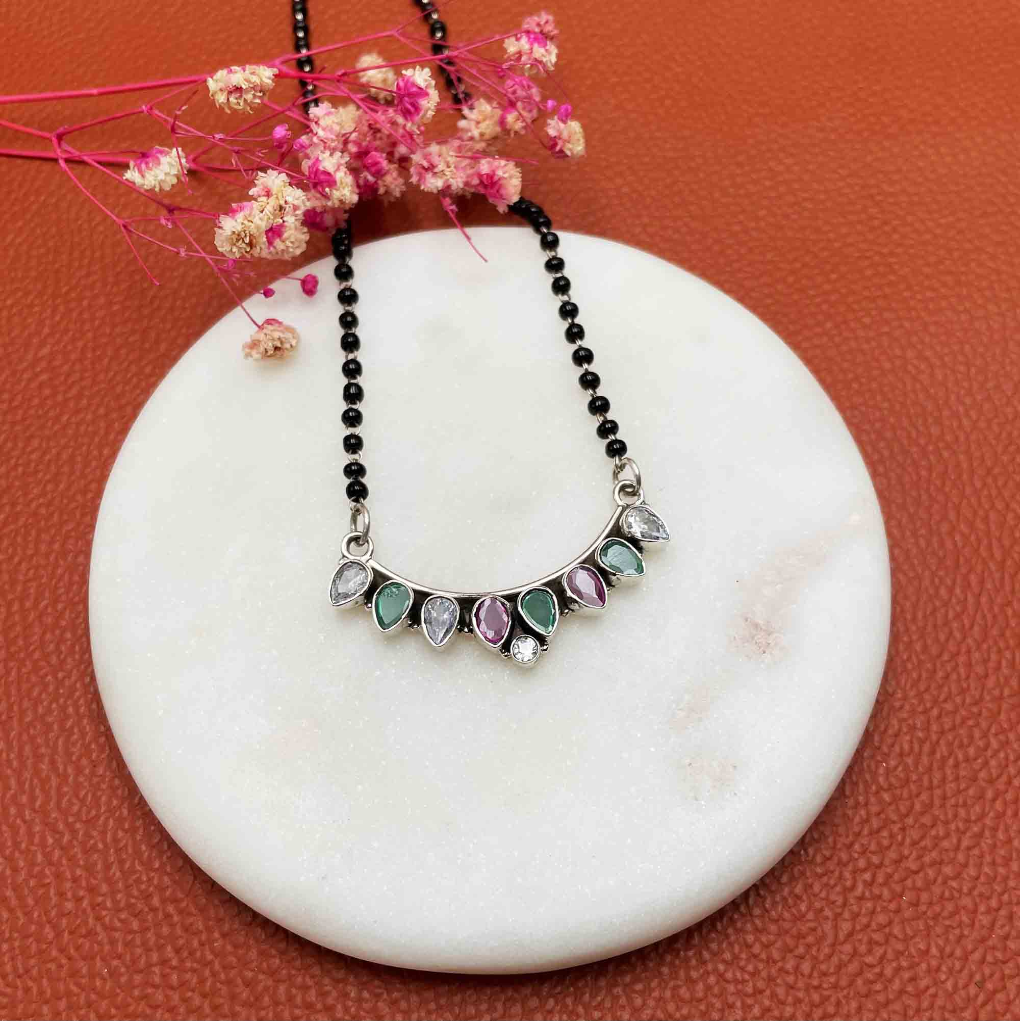 Silver mangalsutra