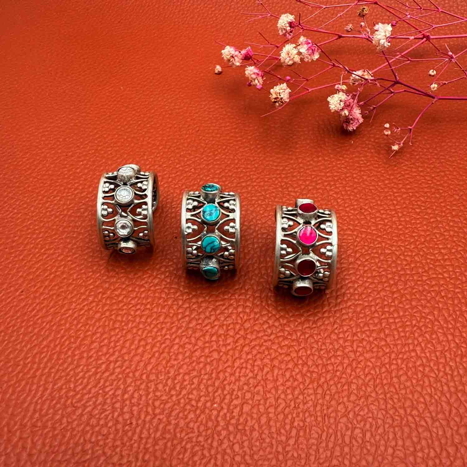 Bindu Silver Ring