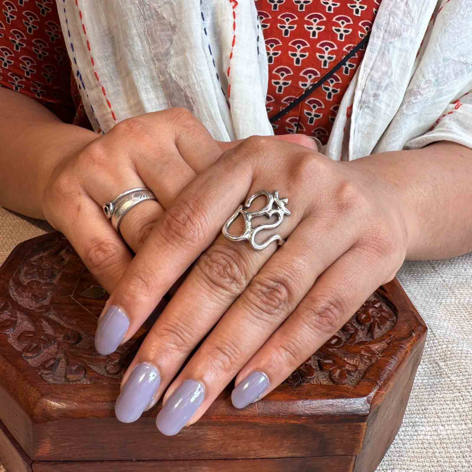 Om Silver ring