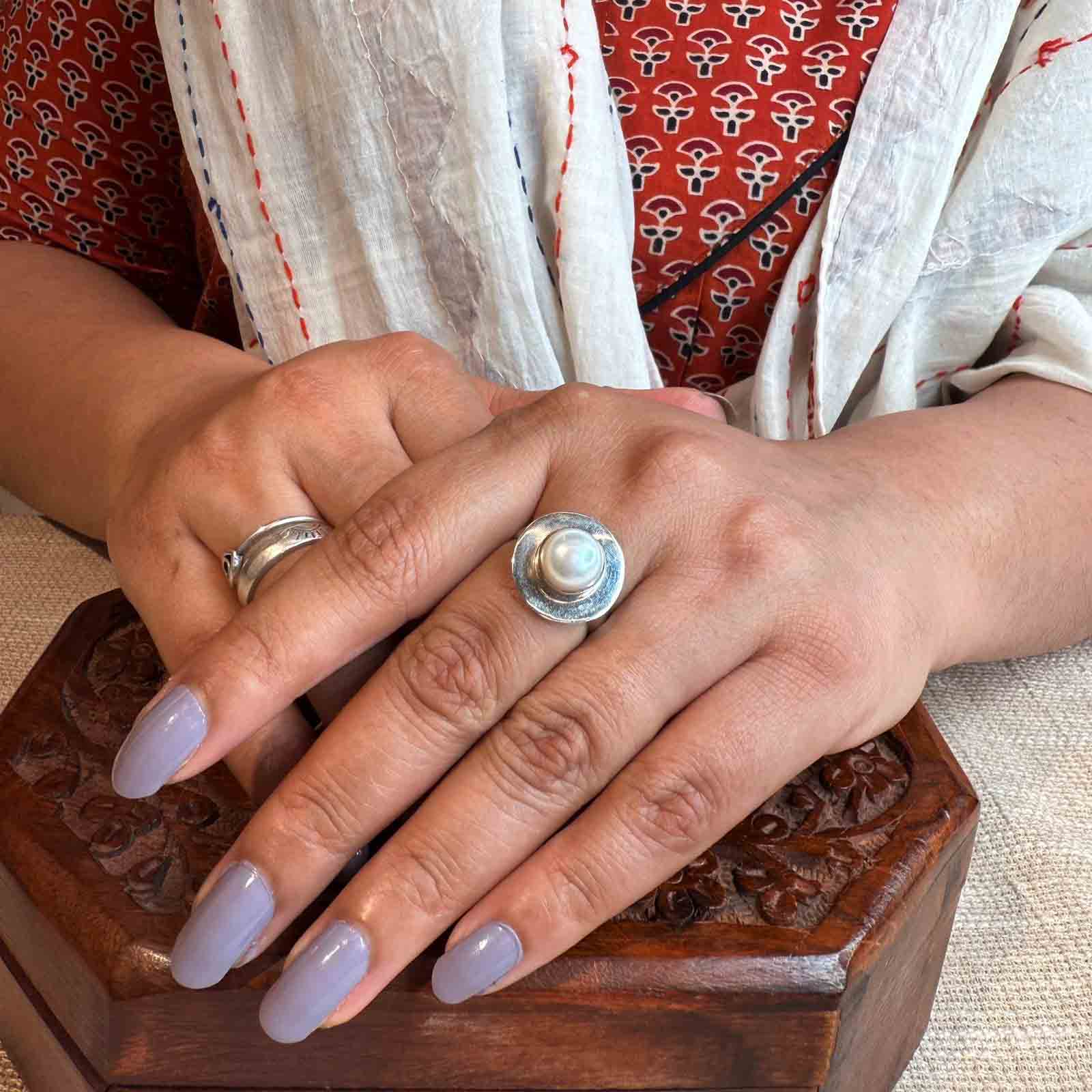 Pearl Silver Ring