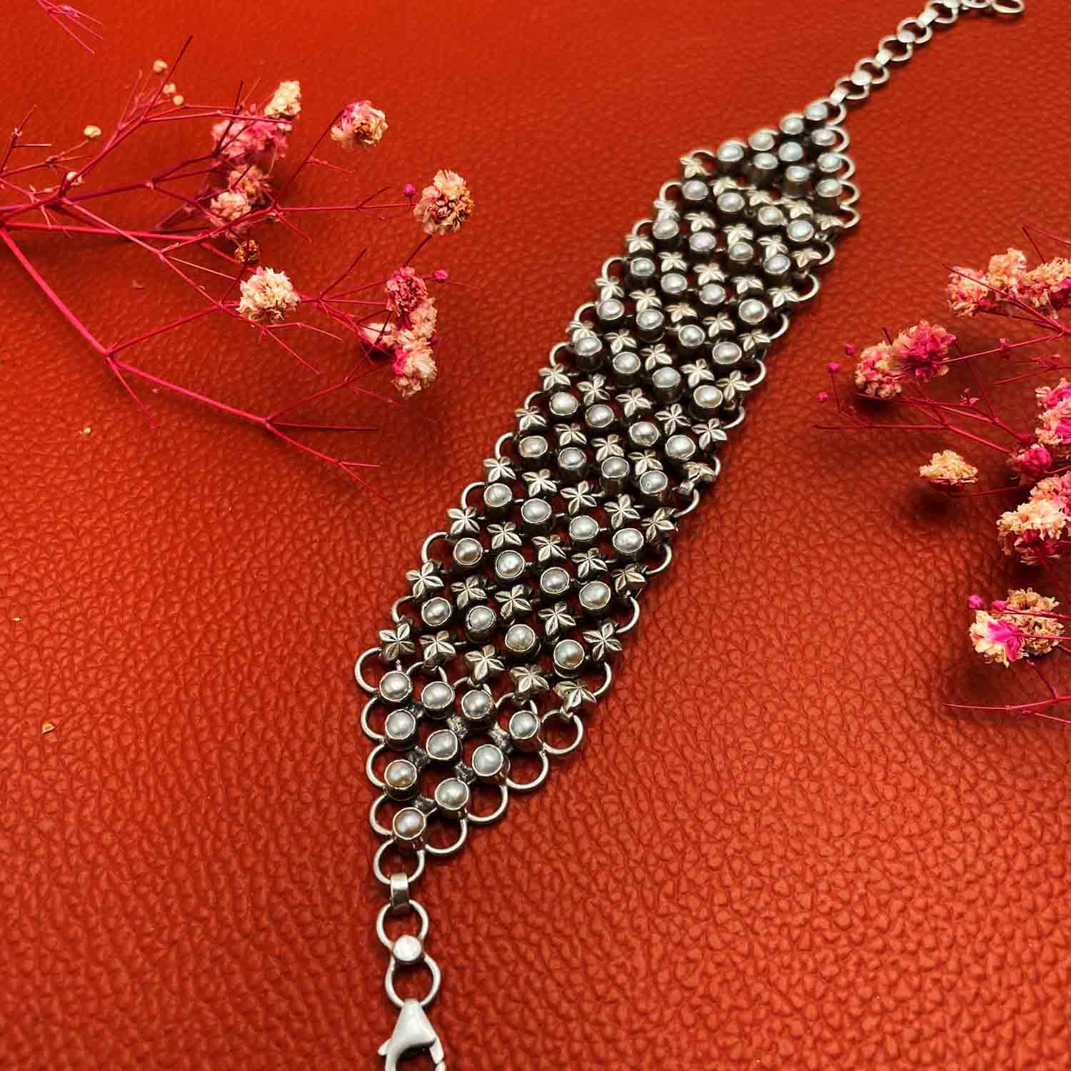 Avani Pearl Silver Bracelet
