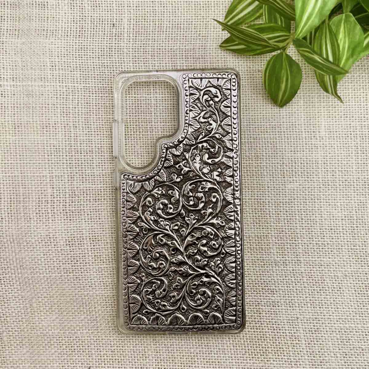 samsung s25 ultra silver phone cover