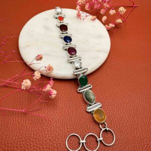 Navgrah Silver Bracelet