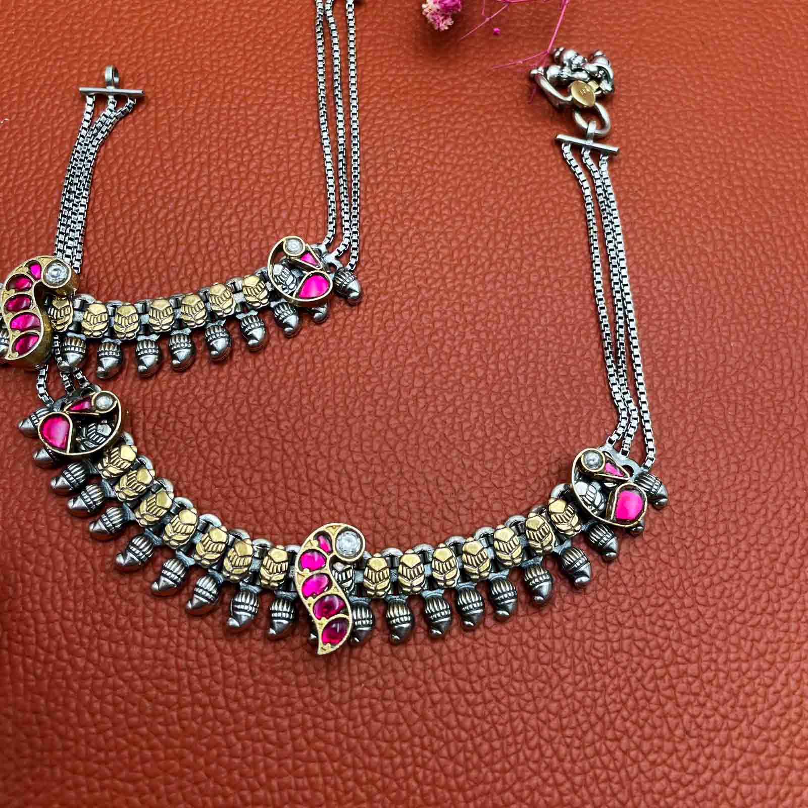 Kusum Kundani silver payal- Pair