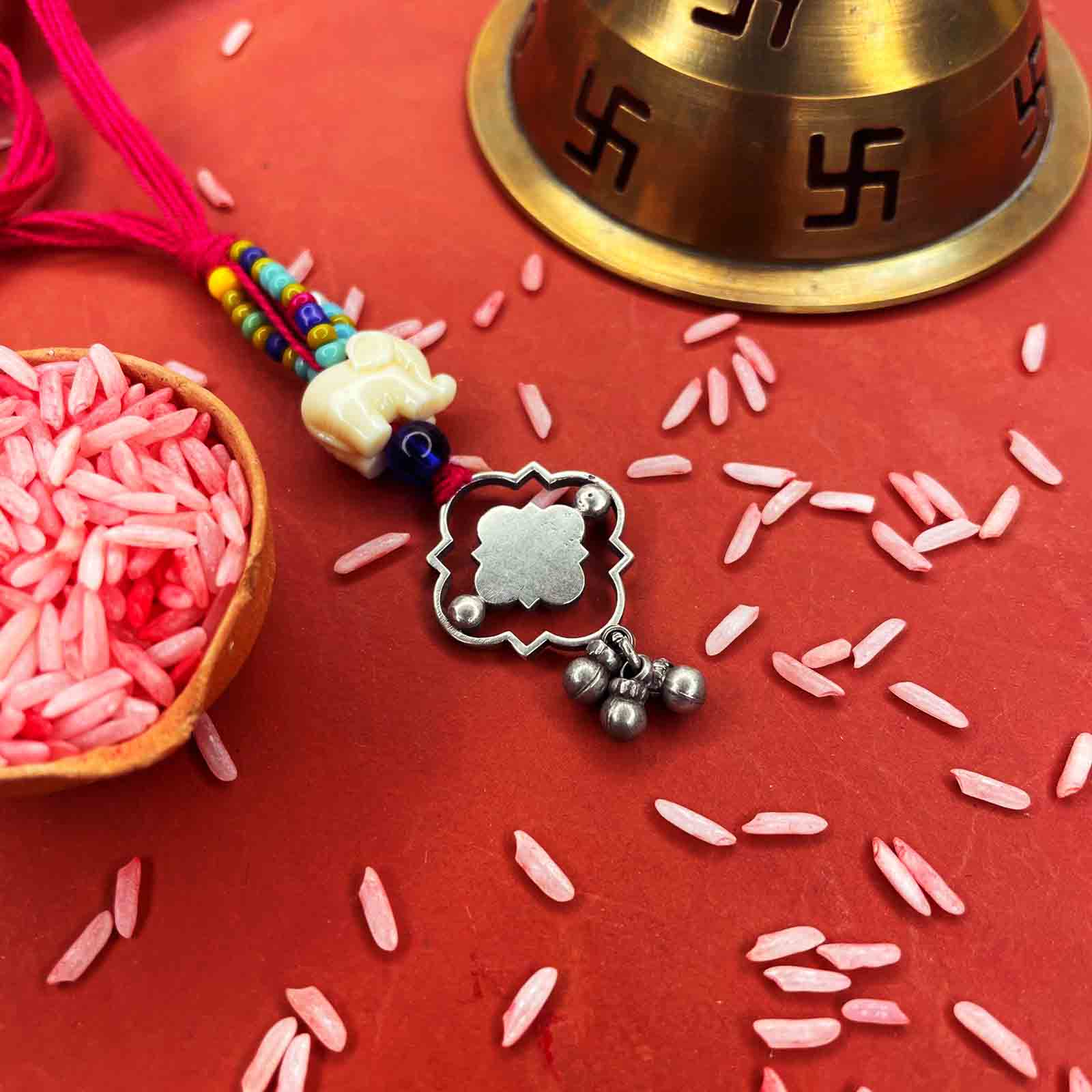 SILVER BHABHI RAKHI