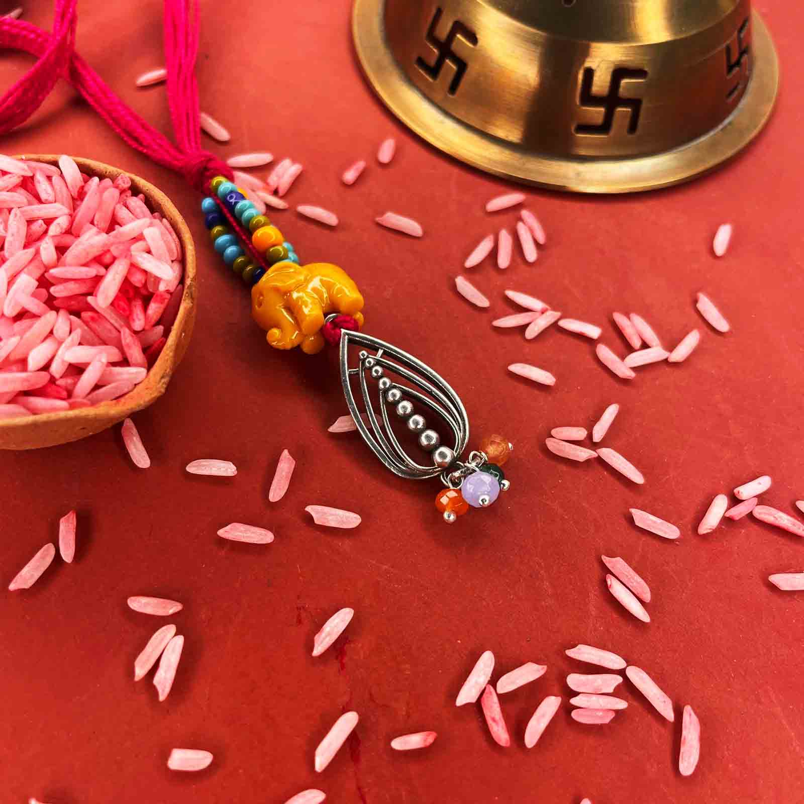 SILVER BHABHI RAKHI