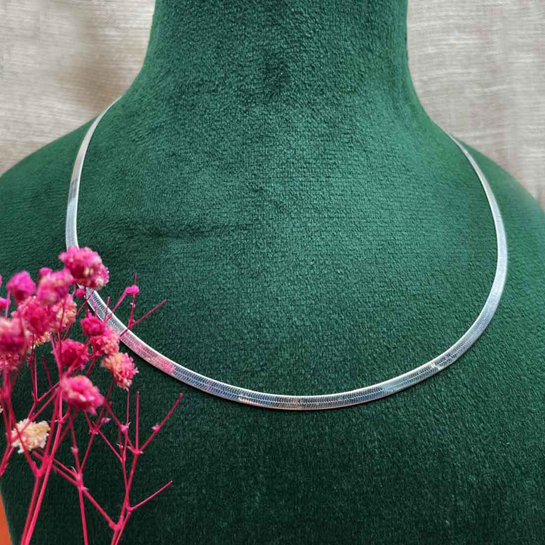Flat chain in 925 silver