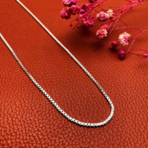 Box silver chain in 925 silver