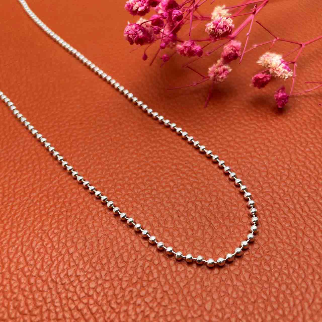 Dot silver chain in 925 silver