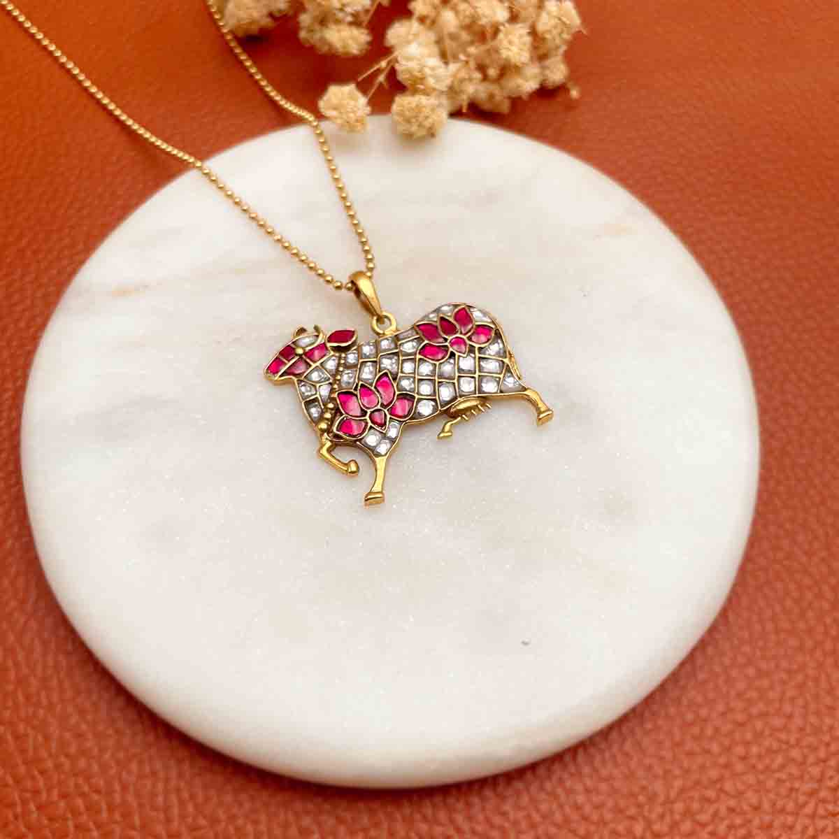 SILVER NANKI KUNDAN PENDANT 2.1 SILVER NANKI KUNDAN PENDANT 2.1