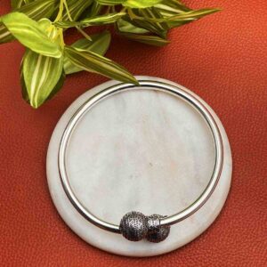 Kadamb silver kada anklet - Single